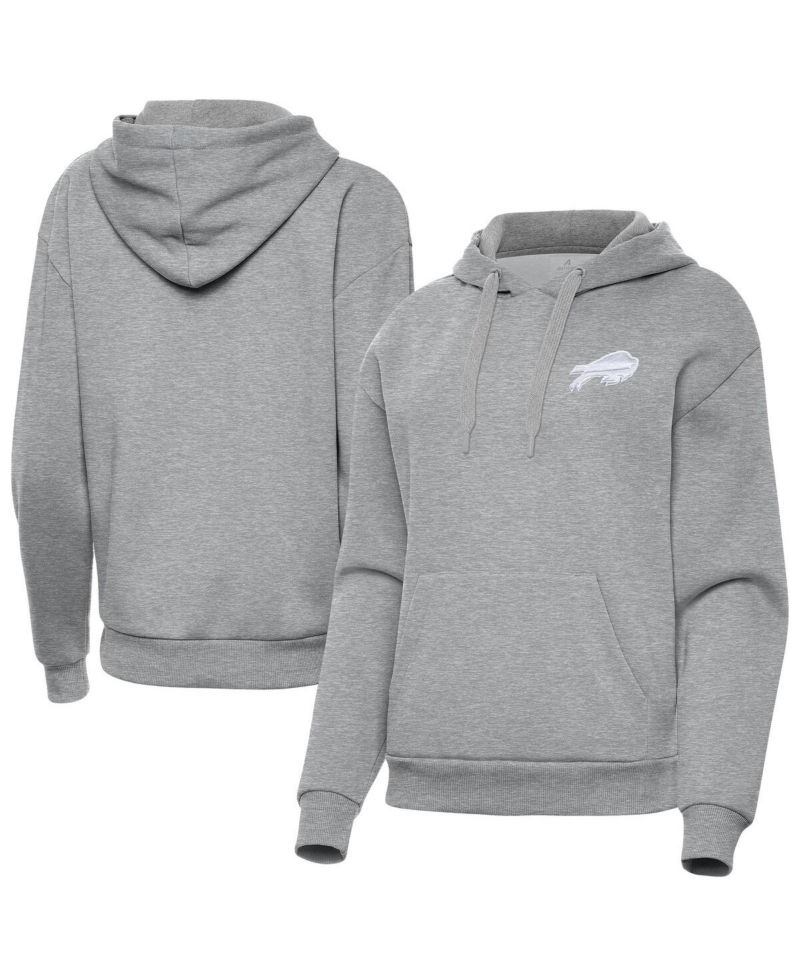 Women's Heather Gray Buffalo Bills Victory Pullover Hoodie