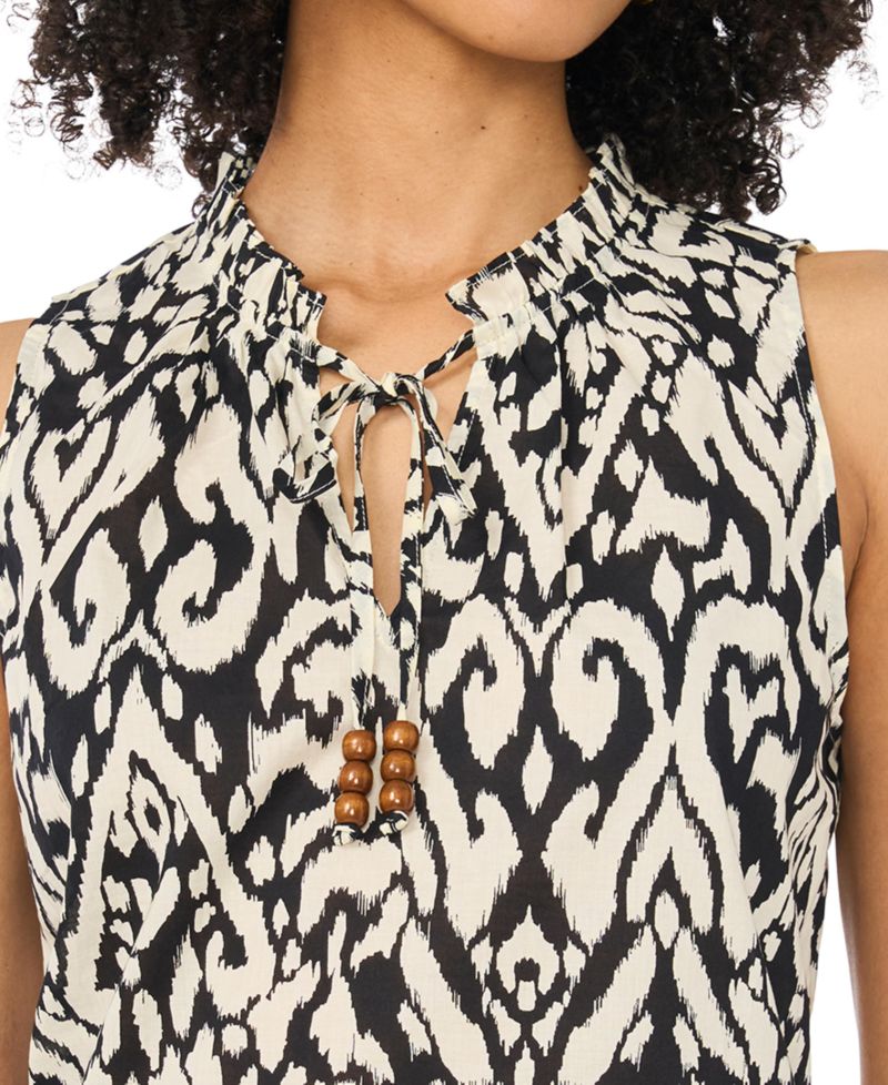 Women's V-Neck Front-Slit Top