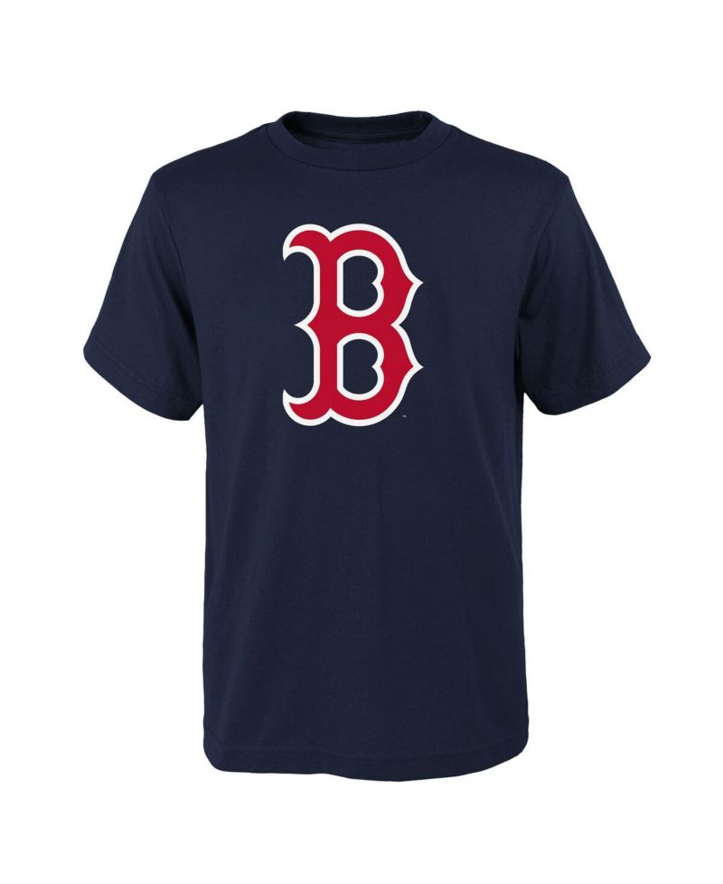 Big Boys and Girls Navy Boston Red Sox Logo Primary Team T-shirt