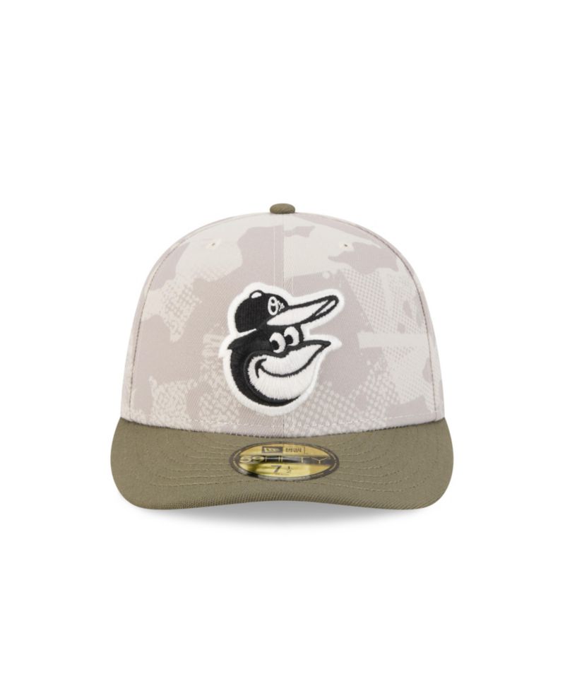 Men's Light Beige/Olive Baltimore Orioles 2025 Armed Forces Day 59FIFTY Fitted Hat