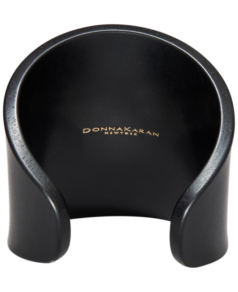 Black-Tone Resin Cuff Bracelet