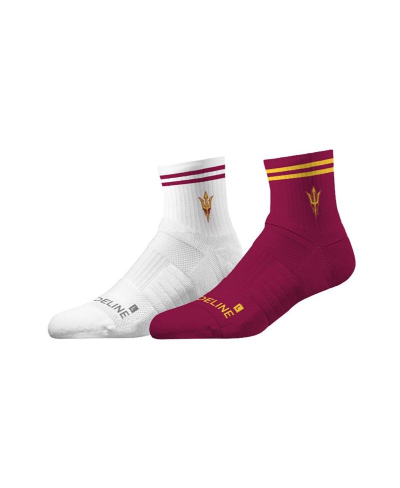 Men's and Women's Arizona State Sun Devils Premium Knit 2-Pack Half Calf Socks Set