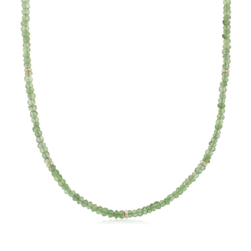 Peridot Bead Necklace
