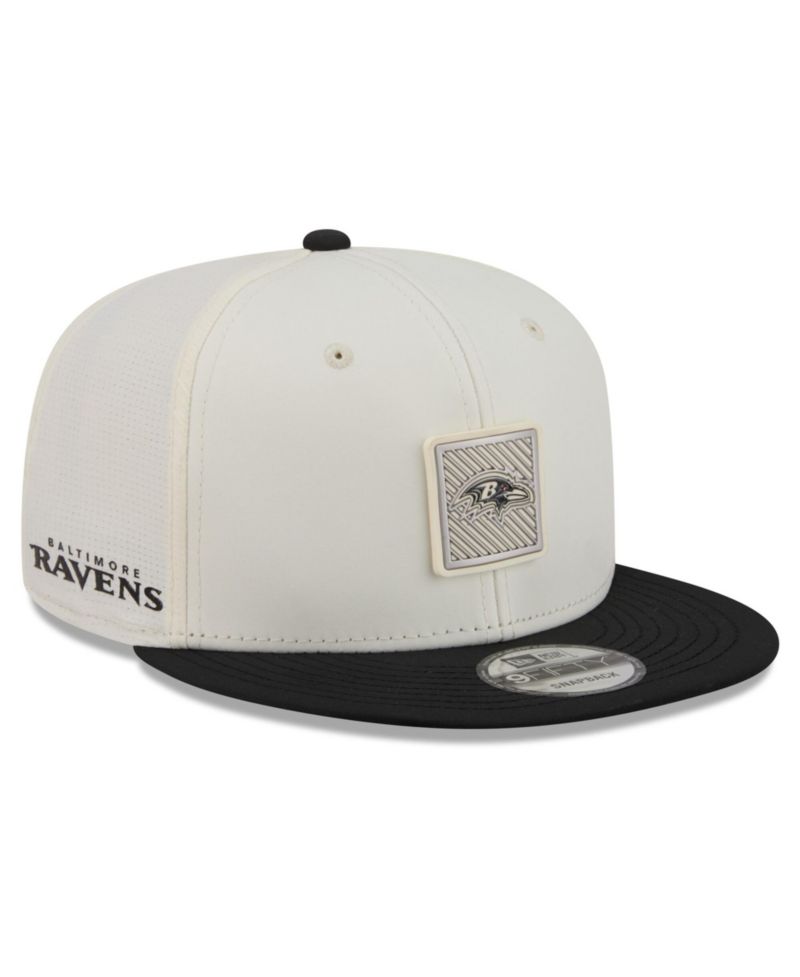 Men's Cream/Black Baltimore Ravens 2026 NFL Training Camp 9FIFTY Snapback Hat