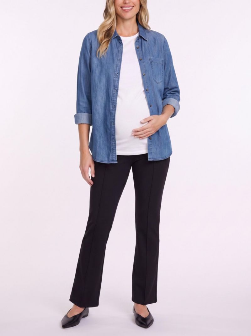 Women's Secret Fit Over the Belly Full Length Ponte Pant - Motherhood