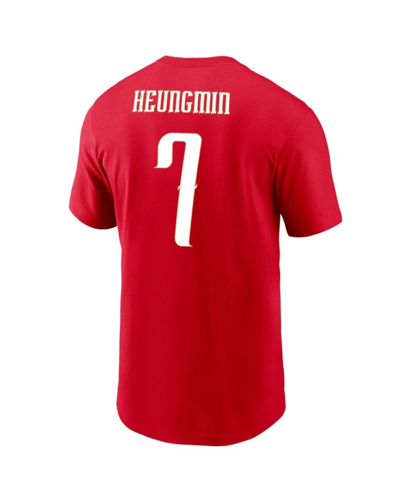 Big Boys and Girls Son Heung-Min Red South Korea National Team Name & Number T-Shirt