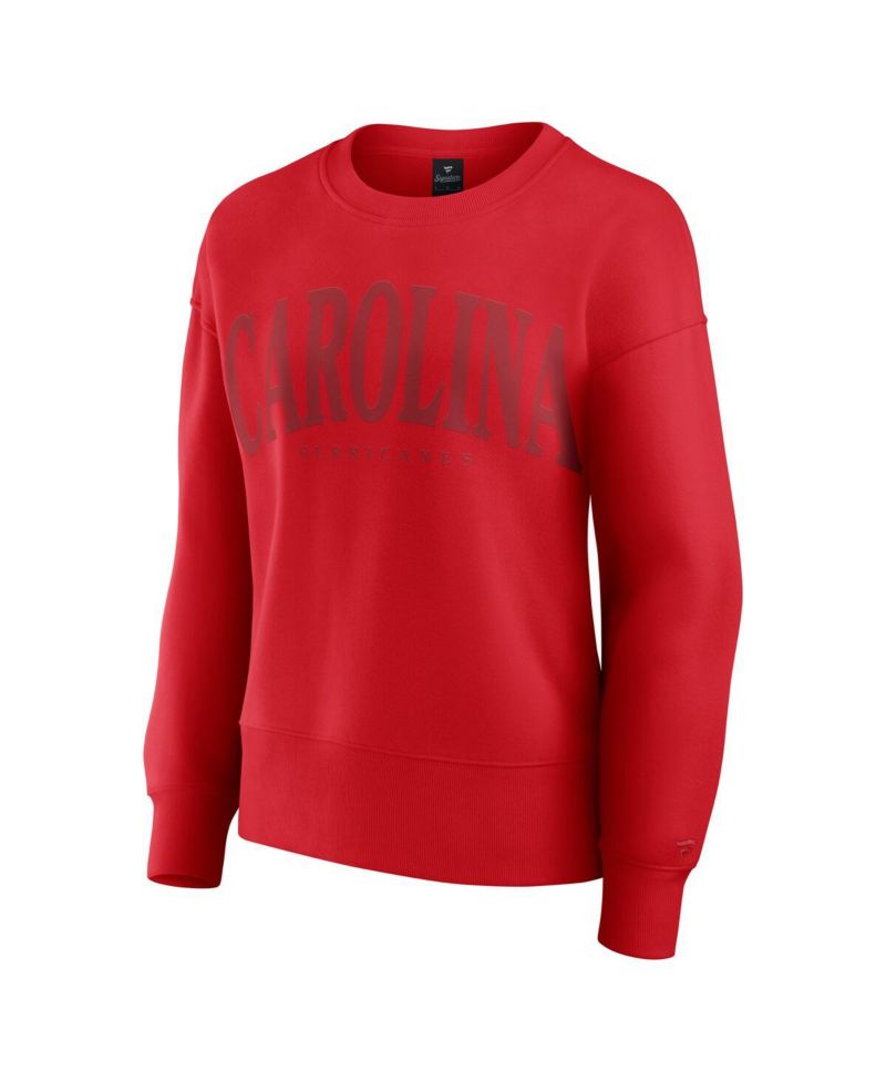 Women's Red Carolina Hurricanes Elements Flow Pullover Sweatshirt