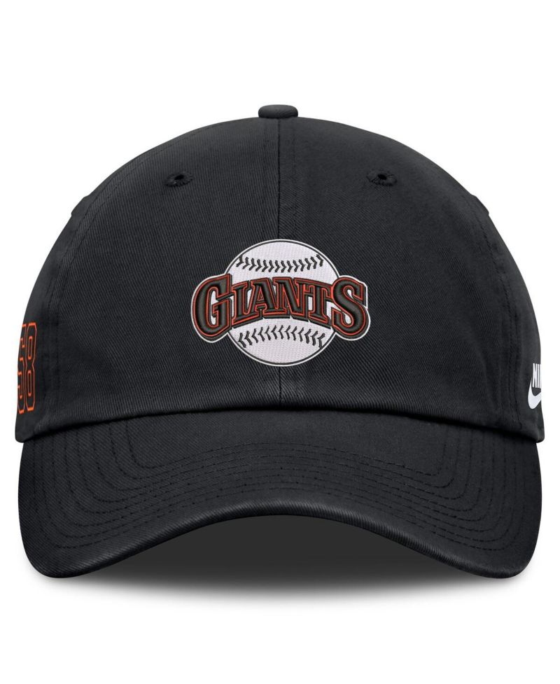 Men's Black San Francisco Giants Cooperstown Club Adjustable Hat