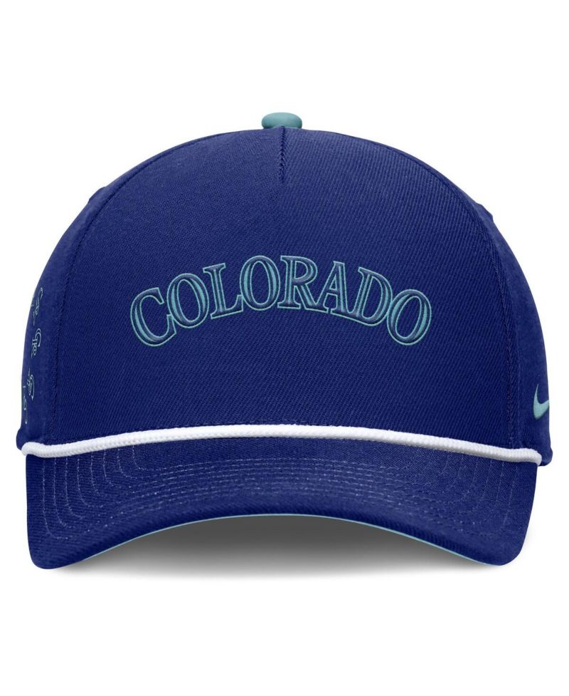 Men's Royal Colorado Rockies Father's Day Rise Adjustable Hat