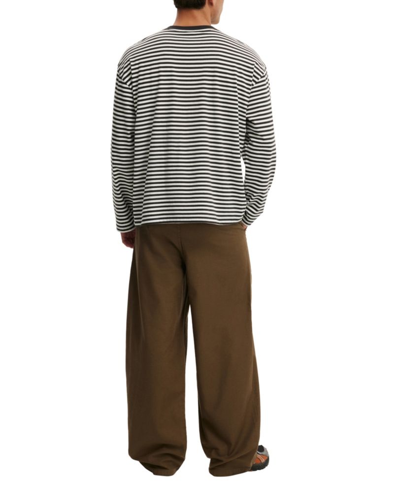 Men's Super Baggy Utility Elastic-Waist Wide-Leg Casual Pants
