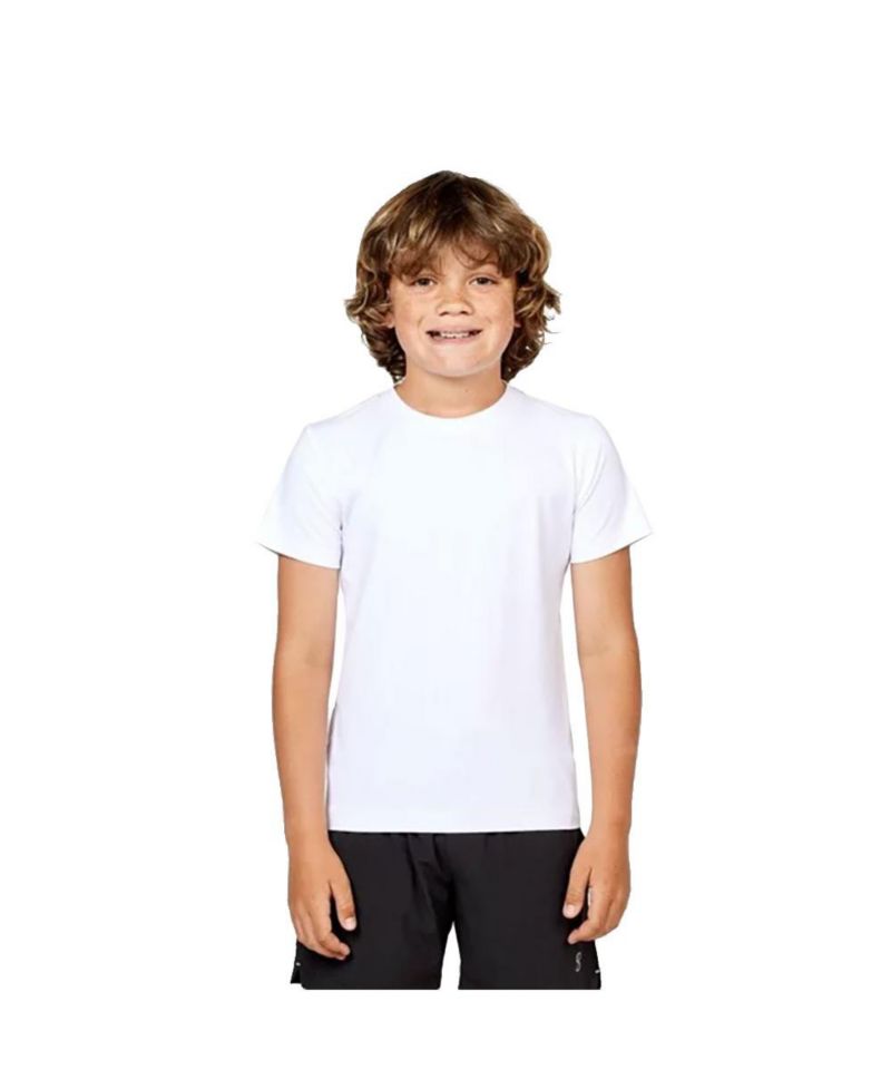 Boys SB Shortsleeve White Tennis Shirt