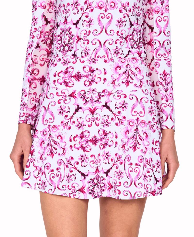 Women's Mini Golf Back Yoke Ruffle Skort