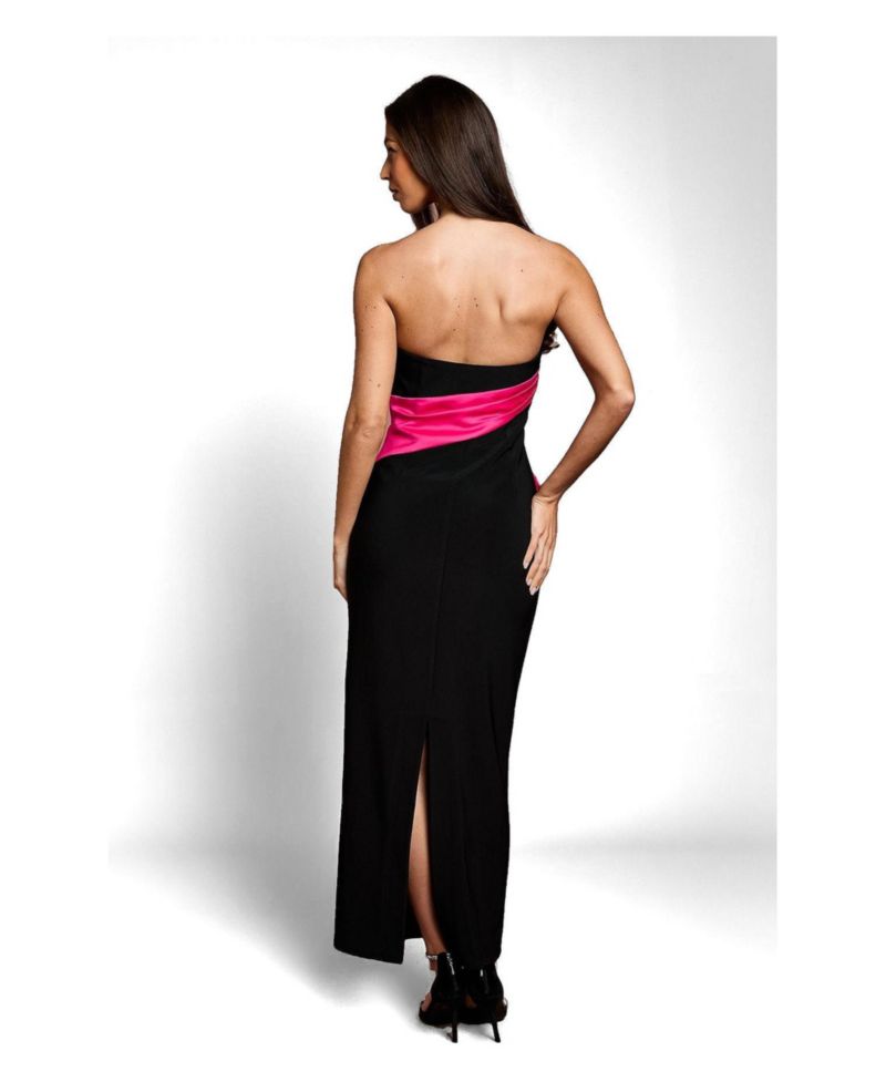 Women's Bandeau Sash Detail Maxi Dress