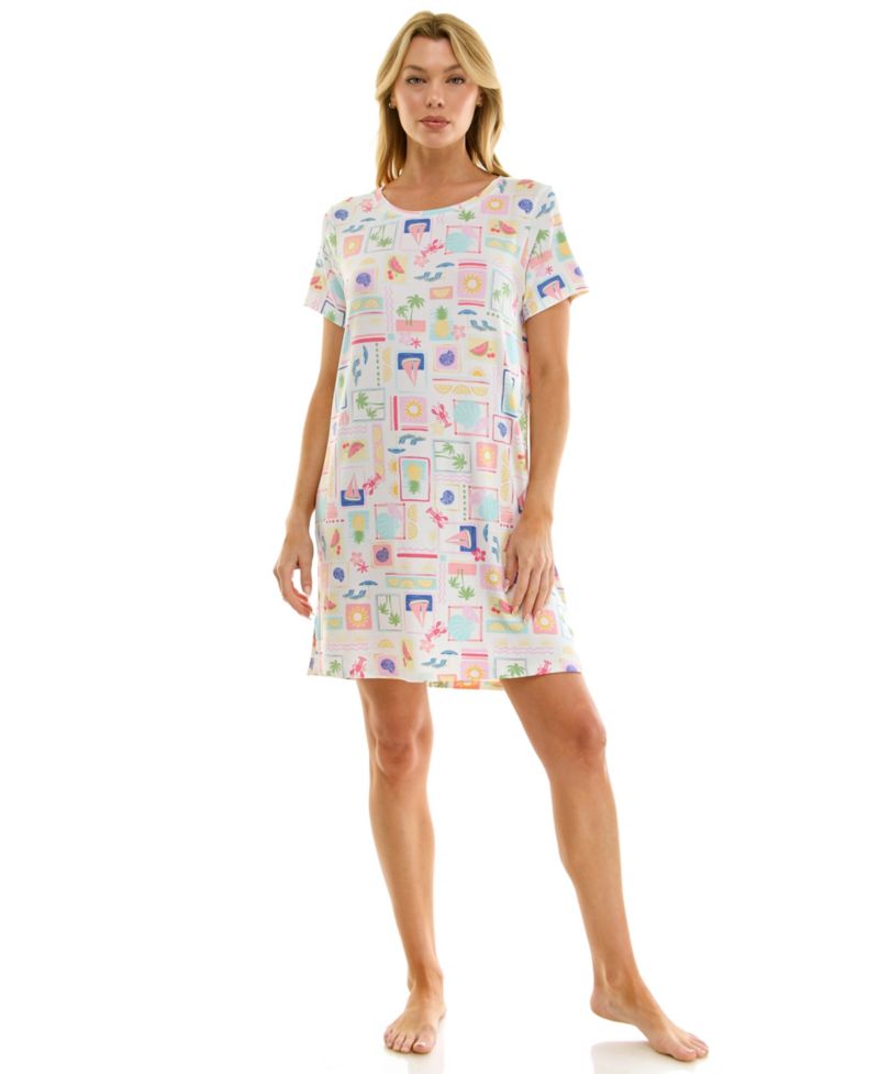 Women's Short-Sleeve Sleep Shirt