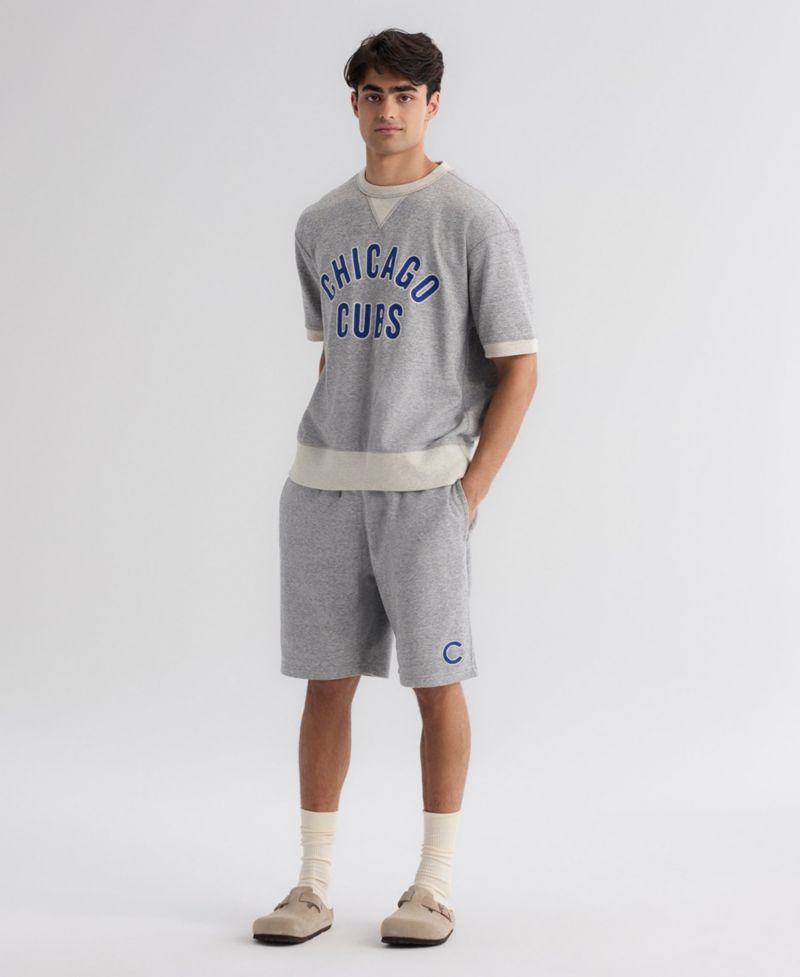 Men's Chicago Cubs Iconic Relaxed-Fit Terry Shorts, 8.25" Inseam