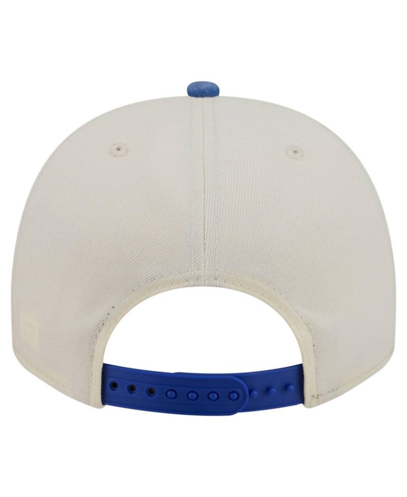 Men's Cream/Royal Buffalo Bills Washed A-Frame 9FIFTY Snapback Hat