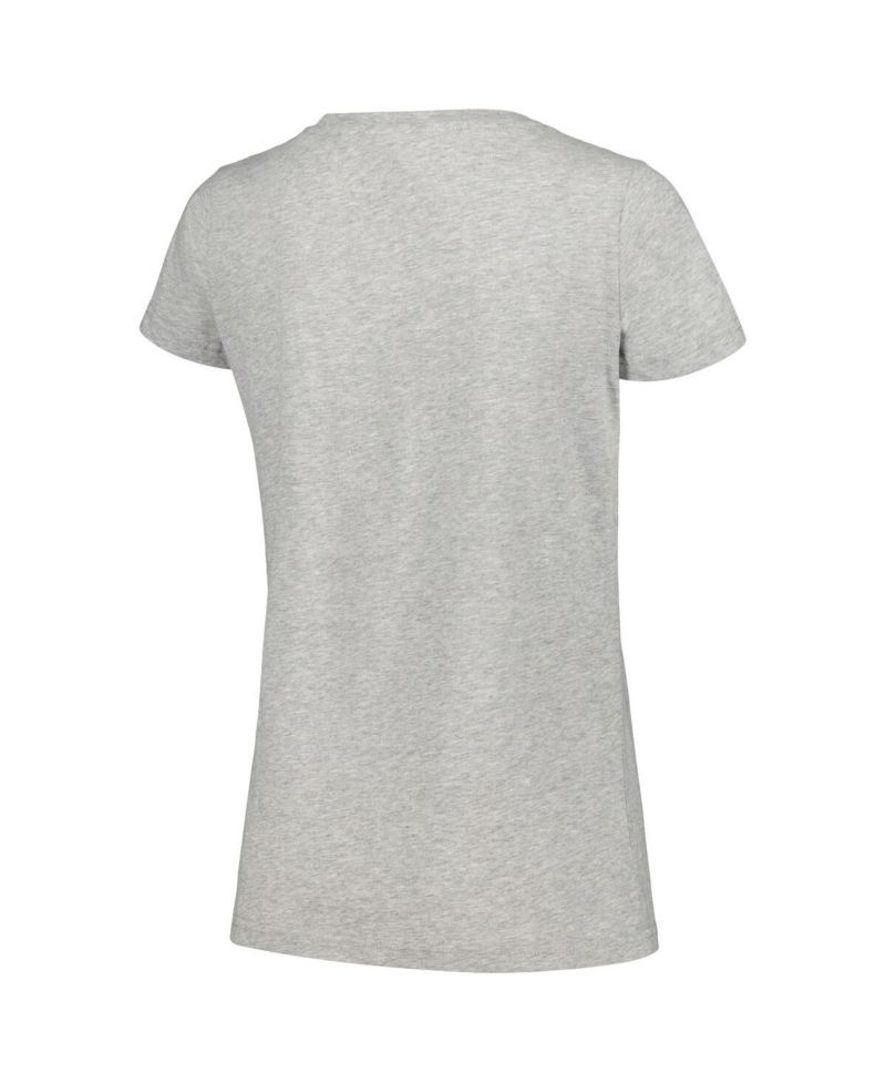 Women's Heather Gray The Little Mermaid Faded Ariel Scoop Neck T-Shirt