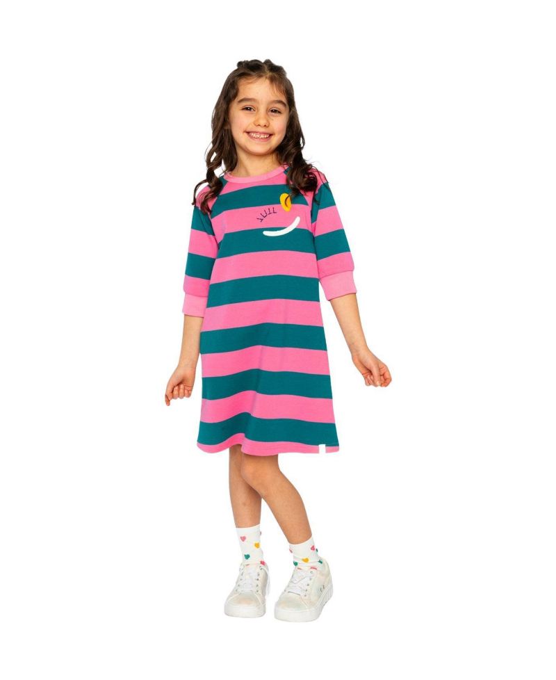Big Girls (6-14) Engineer Stripe Dress