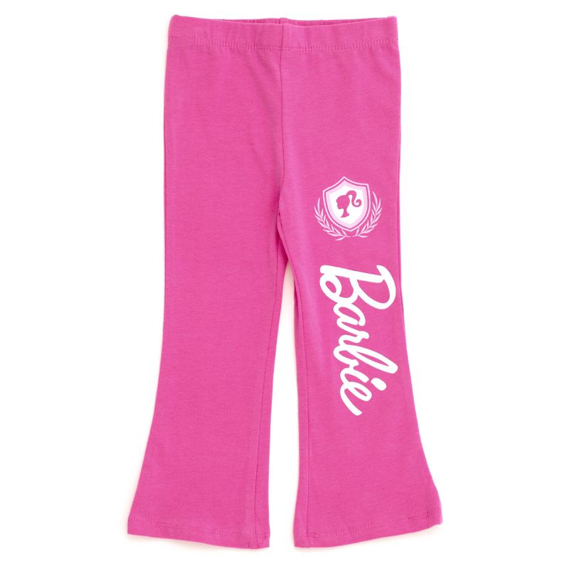 Little Girls 2-Piece Long Sleeve Tee and Flare Pants Set
