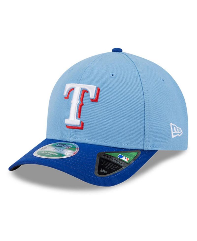 Men's Light Blue Texas Rangers Player Replica 9FORTY Adjustable Hat