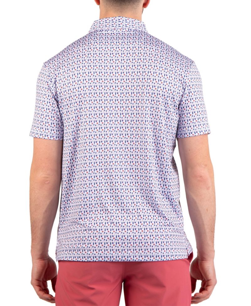 Men's Bottoms Up Printed Performance Polo