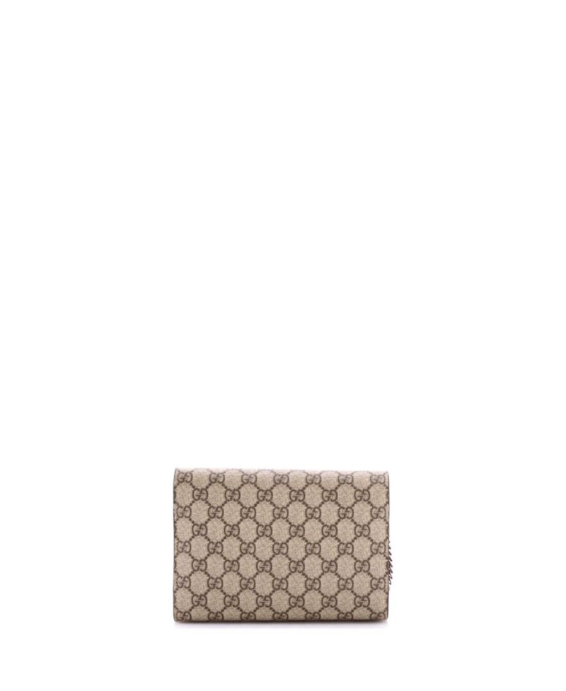 Small Dionysus Chain Wallet GG Coated Canvas