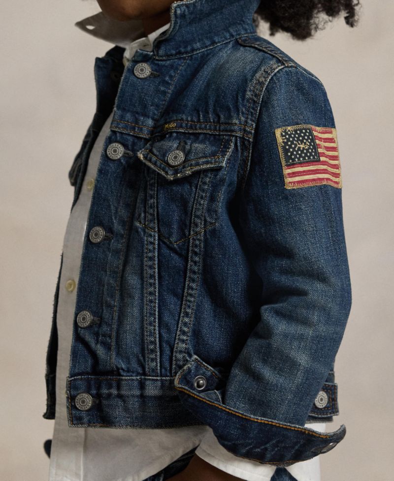 Toddler and Little Boys Cotton Denim Trucker Jacket
