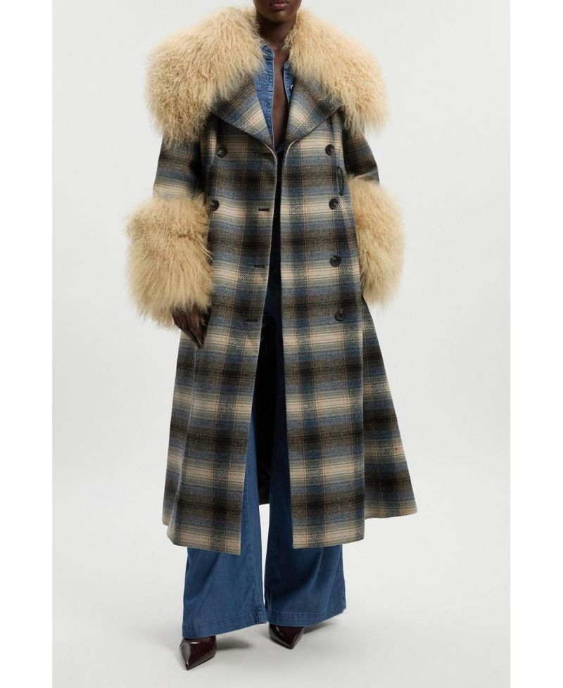 Women's Double Breasted Belted Midi Coat