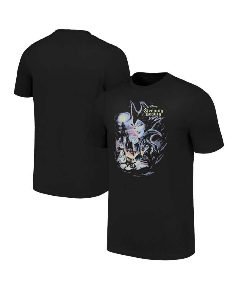 Men's and Women's Black Sleeping Beauty Black Light T-Shirt