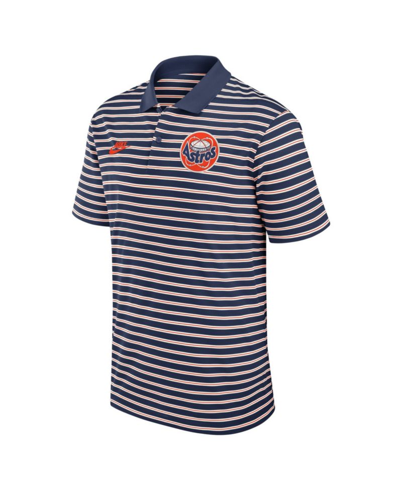 Men's Houston Astros Cooperstown Victory Striped Pique Polo Shirt