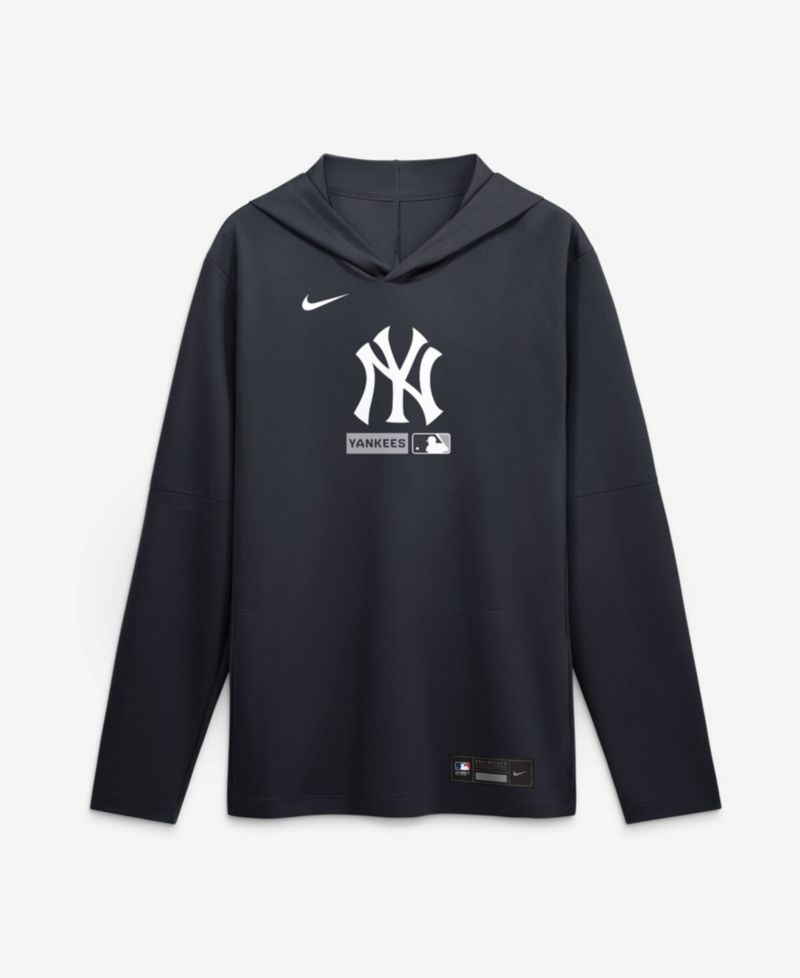 Men's Navy New York Yankees Authentic Collection Dri-FIT Long Sleeve Hoodie