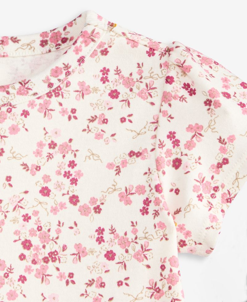 Baby Girls' Mix & Match Short-Sleeve Floral-Print Peplum T-Shirt