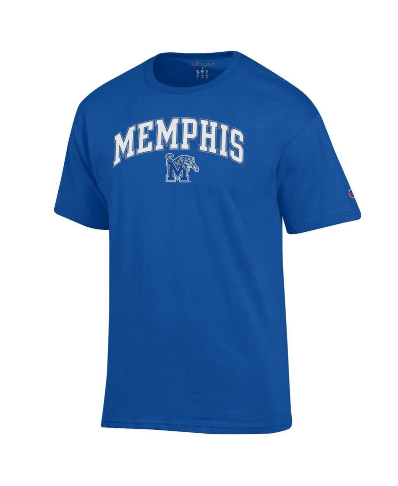 Men's Royal Memphis Tigers Arch Over Logo T-Shirt