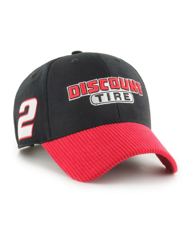 Men's Black Austin Cindric Discount Tire Triple Hit Corduroy Adjustable Hat