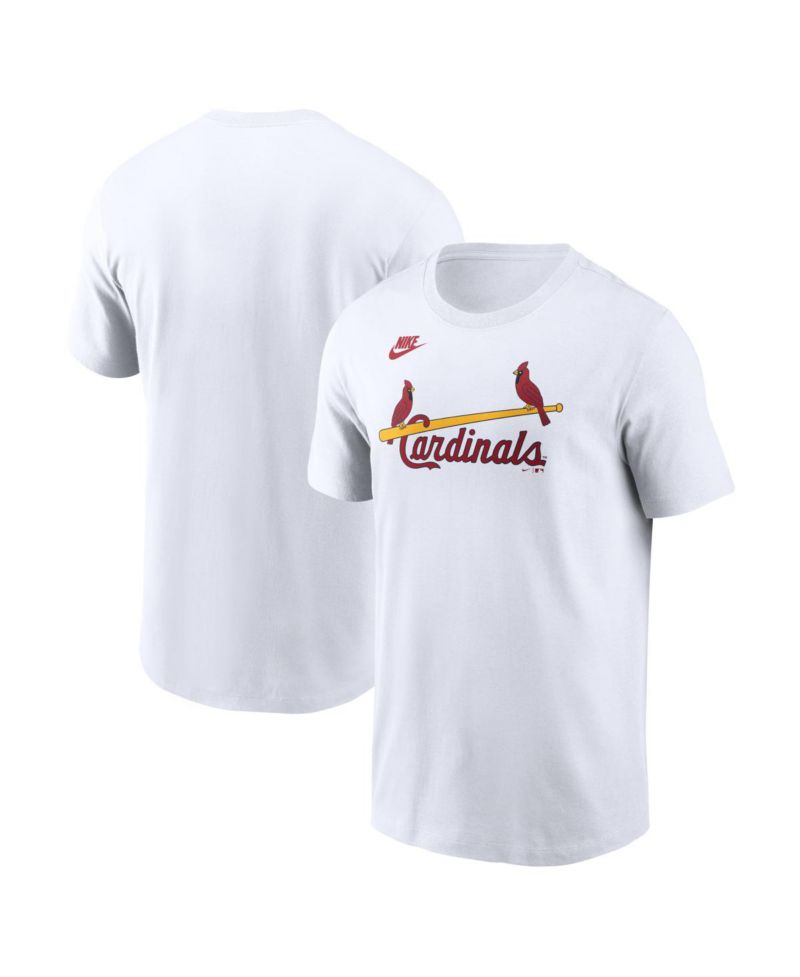 Men's White St. Louis Cardinals Cooperstown Collection Wordmark T-Shirt