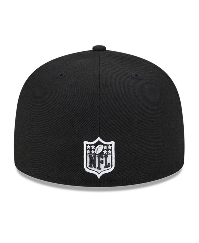 Men's Black Green Bay Packers Main Patch 59FIFTY Fitted Hat