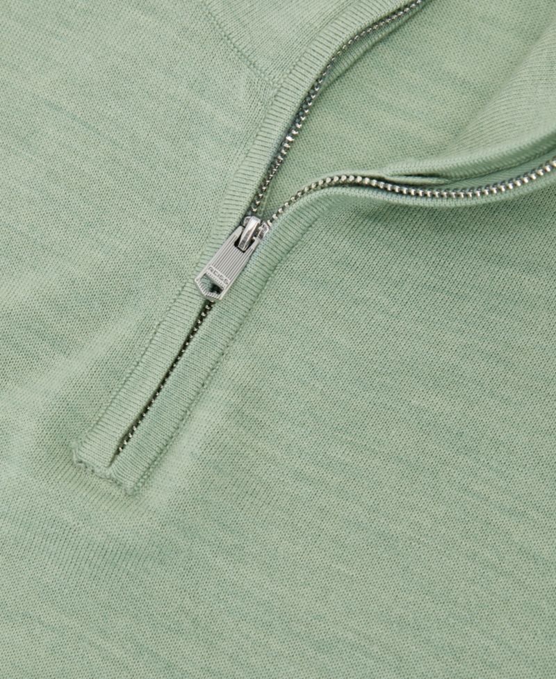 Men's Blackhall Merino Wool Half-Zip Funnel-Neck Jumper