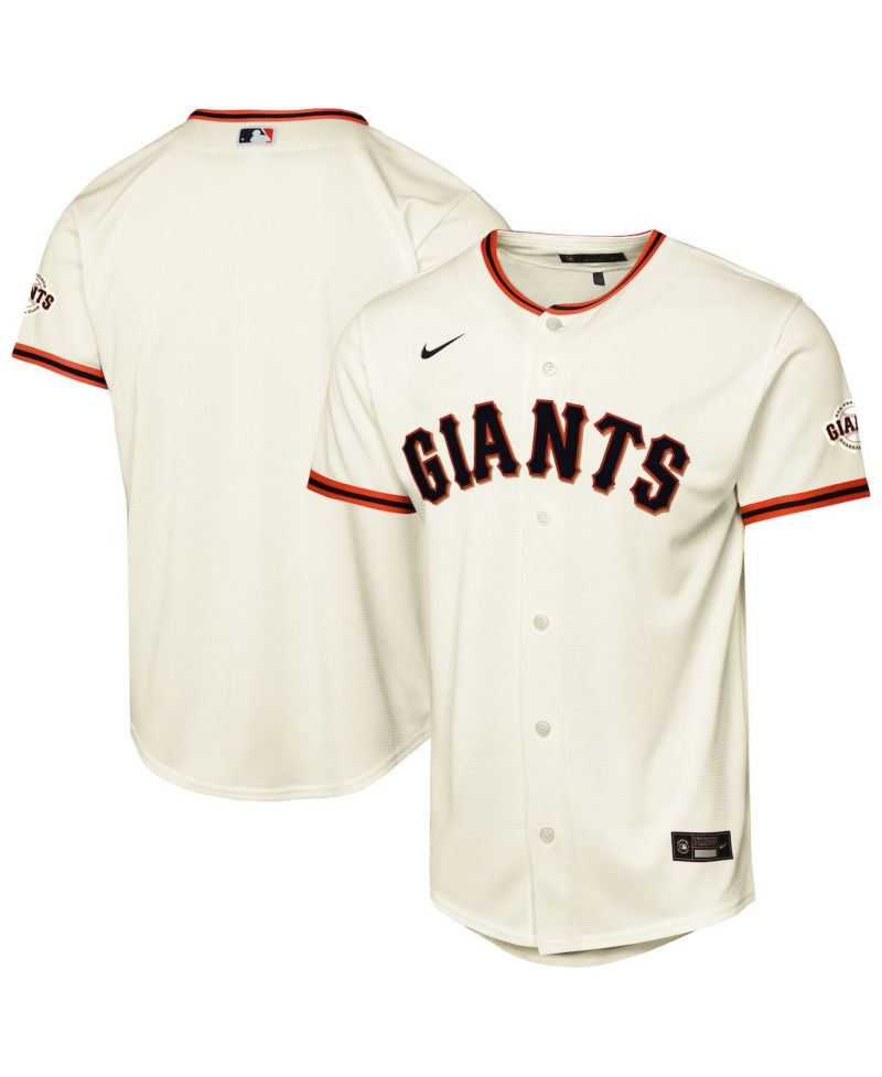 Big Boys and Girls Cream San Francisco Giants Home Stadium Jersey