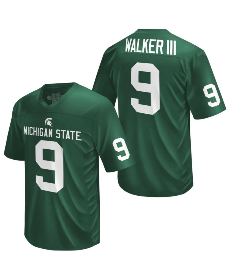 Big Boys and Girls Kenneth Walker III Green Michigan State Spartans Commemorative Classics Printed Football Jersey