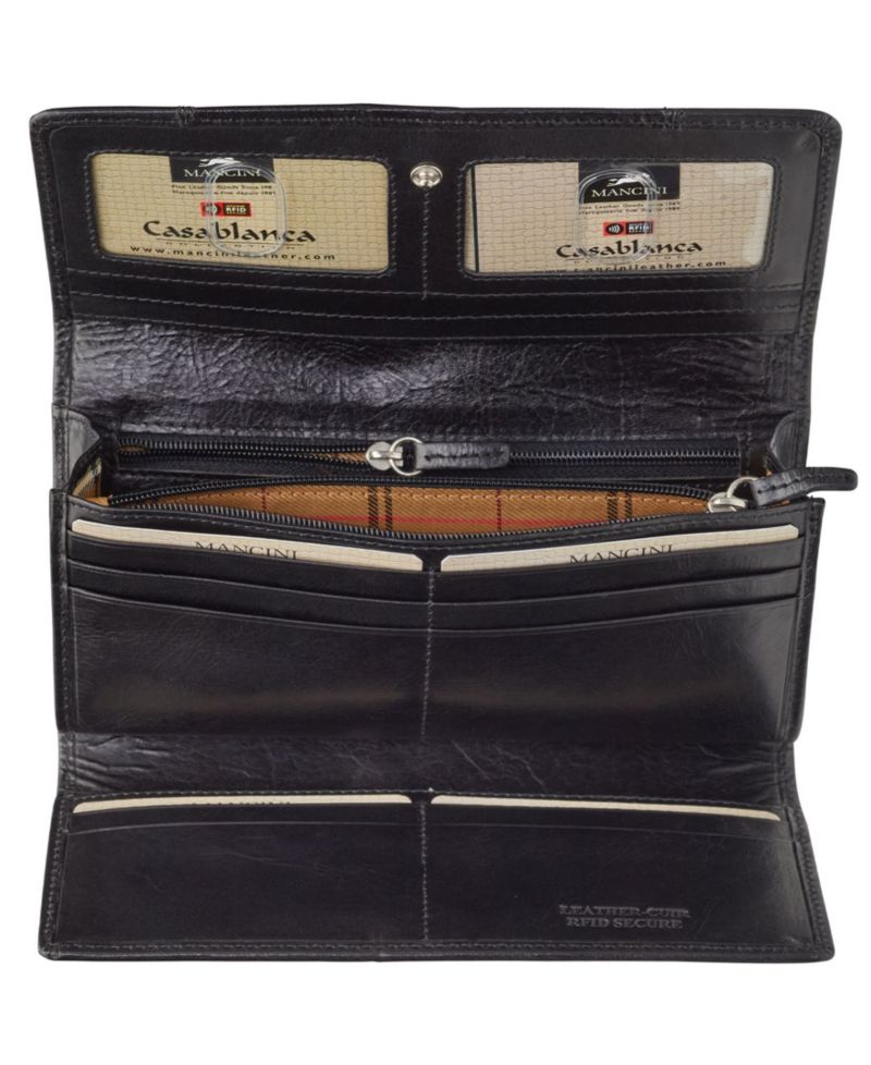 Casablanca Collection RFID Secure Ladies Trifold Wallet