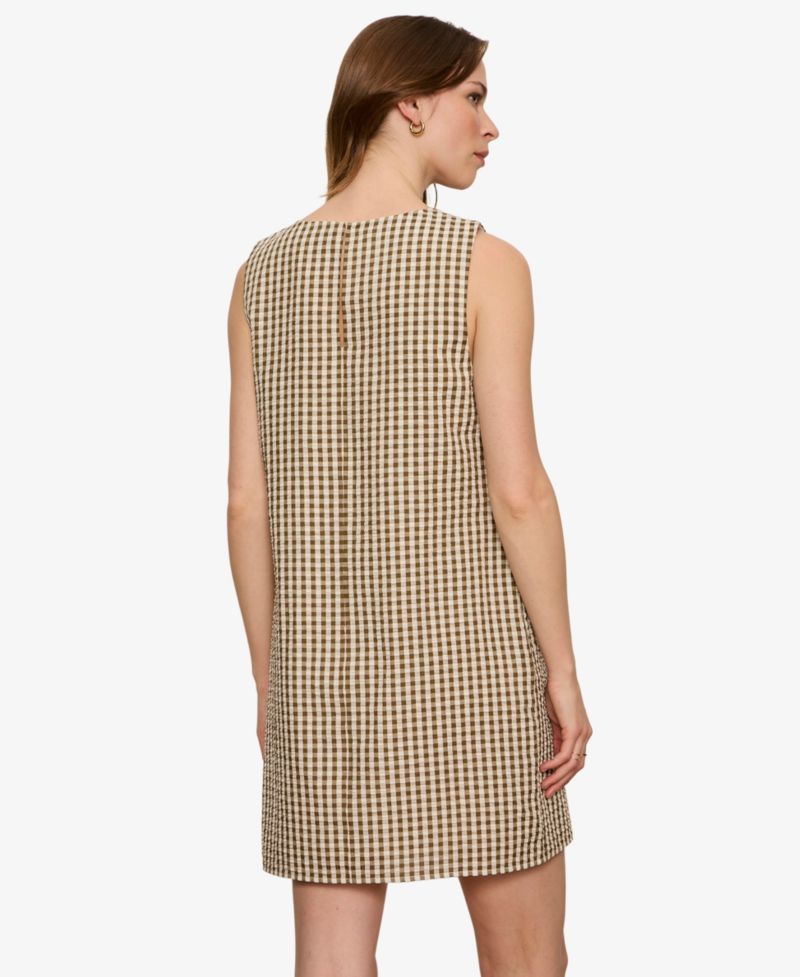 Women's Sleeveless Seersucker Mini Dress