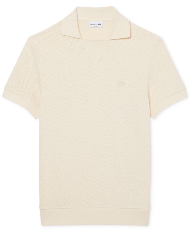 Men's Regular-Fit Lacy Cotton Polo Shirt