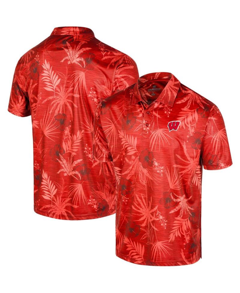 Men's Wisconsin Badgers Palms Team Polo Shirt