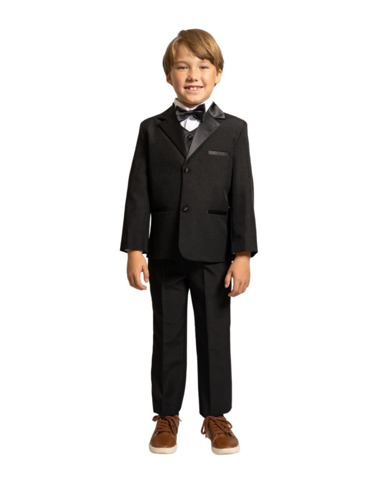 Big Boys Bond 5-Piece Shirt, Bowtie, Jacket, Vest and Pants Tuxedo Set