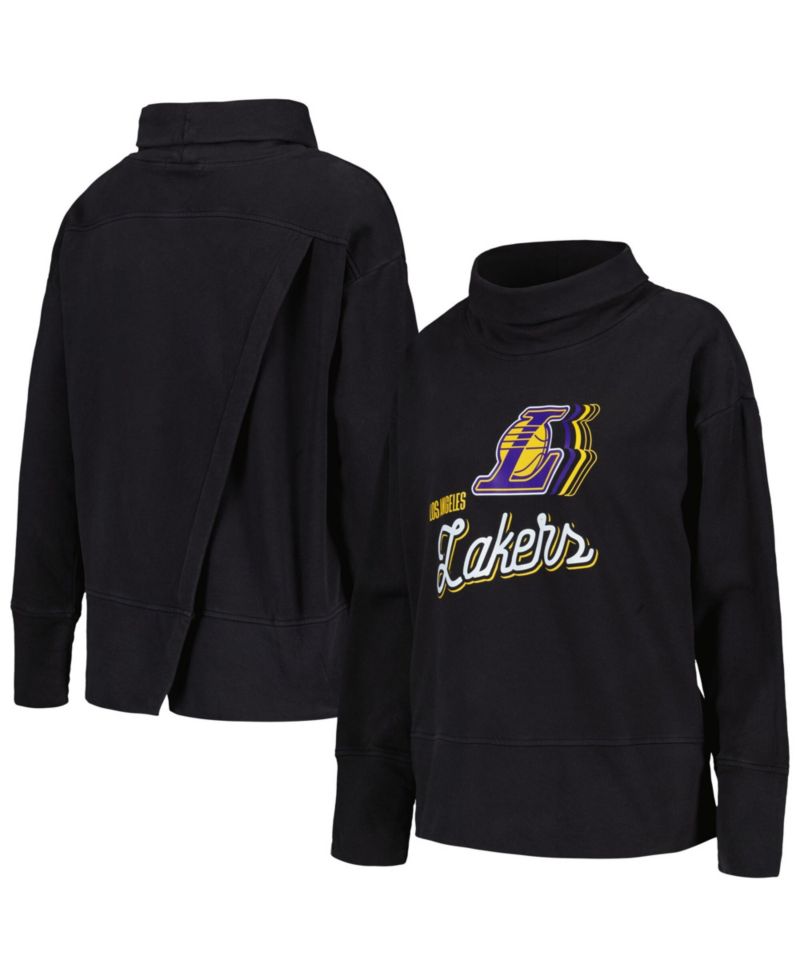 Women's Black Los Angeles Lakers Sunset Pullover Sweatshirt