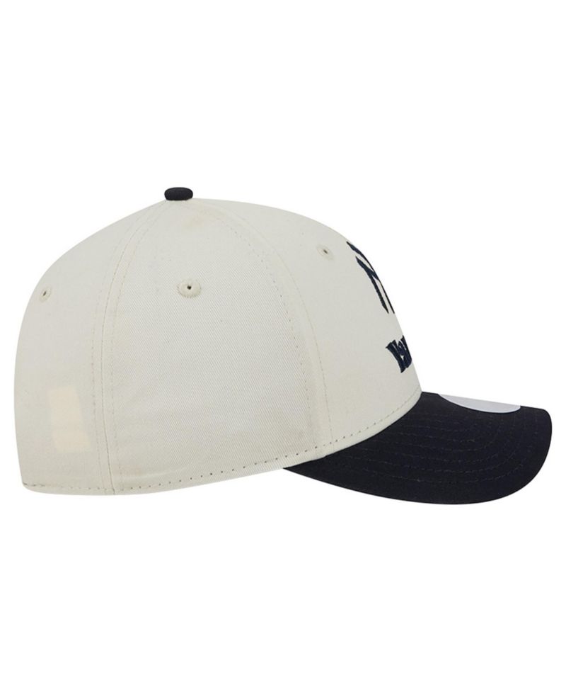Women's Cream/Navy New York Yankees Primary 9FORTY M-Crown Adjustable Hat