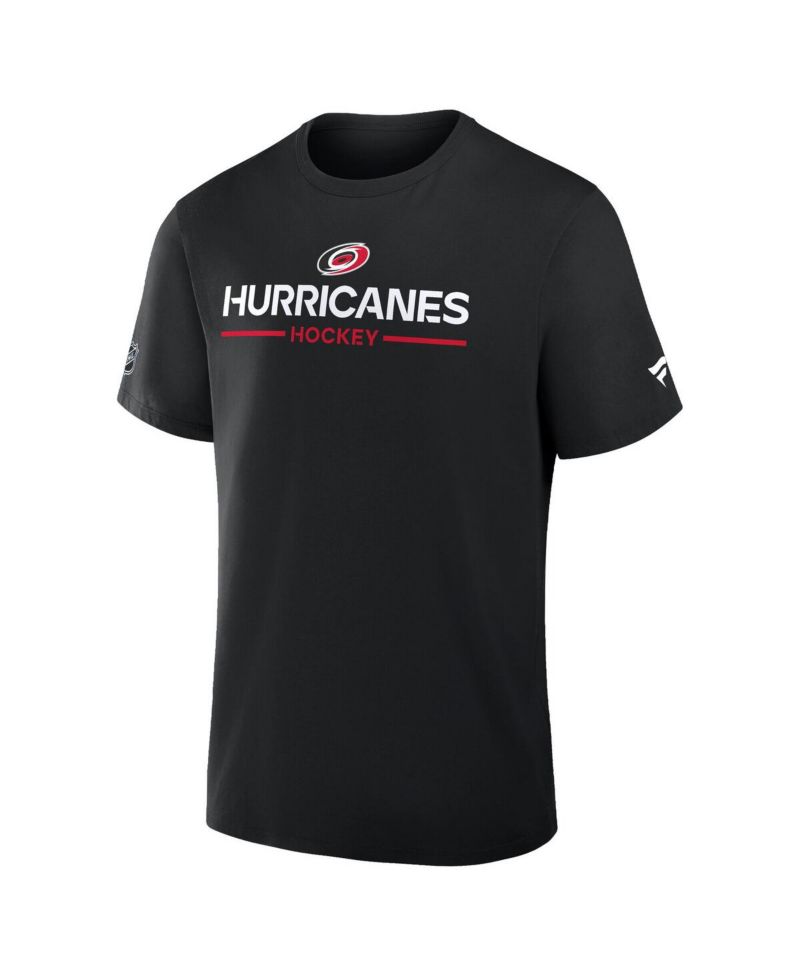 Men's Black Carolina Hurricanes Authentic Pro Primary T-Shirt