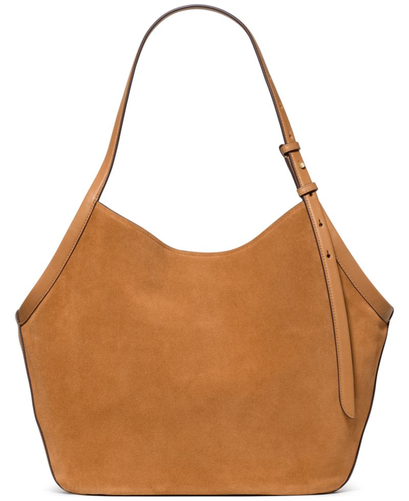 Deco Tulip Suede Large Tote Bag