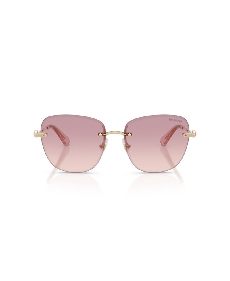 Women's Rimless Square Sunglasses SK7043