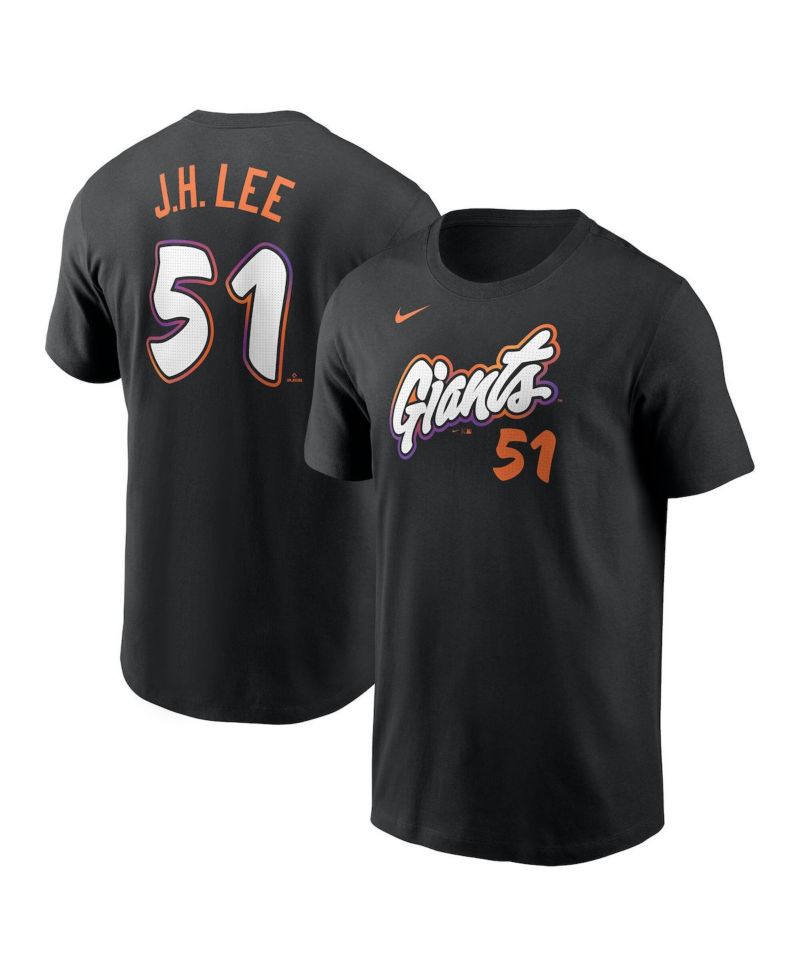 Men's Jung Hoo Lee Anthracite San Francisco Giants 2025 City Connect Fuse Name & Number T-Shirt
